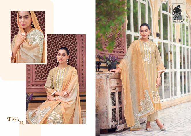 Sitara By Sahiba Pure Cotton Lawn Printed Dress Material Wholesale Price In Surat